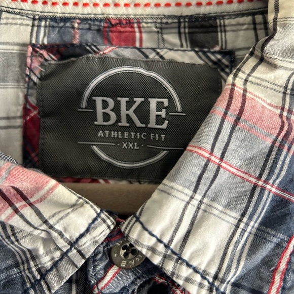 BKE Men's Multicolor Plaid Button Down Shirt - Picture 2 of 12